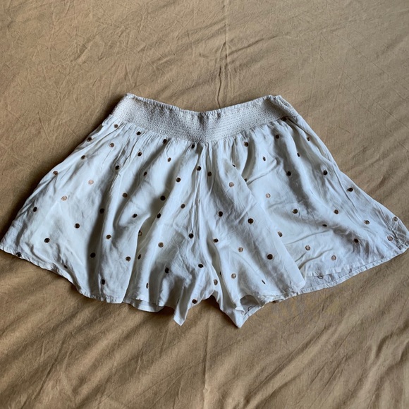 FREE PEOPLE shorts with gold sequins Sz XS - Picture 4 of 9